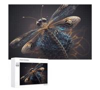 Jigsaw Puzzles for Adults 1000 PCS Steampunk Dragonfly Artwork Puzzle for Adults Relax Games Difficult Hard Gifts for Friends And Family 1000 PCS