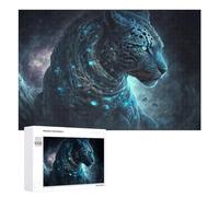 Jigsaw Puzzles for Adults 1000 PCS Steampunk Leopard in Space Puzzle for Adults Relax Games Difficult Hard Gifts for Friends And Family 1000 PCS