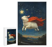 Jigsaw Puzzles for Adults 1000 PCS Super Sheep Flying Adult Jigsaw Puzzle Relax Games Wall Decoration Gifts for Friends And Family 1000 PCS