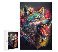 Jigsaw Puzzles for Adults 1000 PCS The Pirate Wolf Adult Puzzles Brain Teaser Game Presents for Women Gifts for Friends And Family 1000 PCS