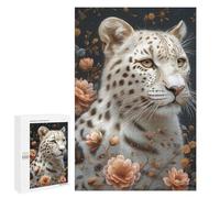 Jigsaw Puzzles for Adults 1000 PCS The White Leopard Jigsaws for Adults Relax Games Presents for Women Gifts for Friends And Family 1000 PCS