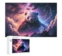 Jigsaw Puzzles for Adults 1000 PCS Thundering Panda Storm -2 Teenagers Puzzles DIY Toys Home Decoration Unique Birthday And Xmas Gifts 1000 PCS