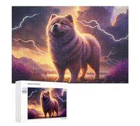 Jigsaw Puzzles for Adults 1000 PCS Thundering Paws The Majestic Chow Chow's Roar Teenagers Puzzles DIY Toys Home Decoration Unique Birthday And Xmas Gifts 1000 PCS