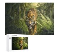 Jigsaw Puzzles for Adults 1000 PCS Tiger in Amazon Rainforest-3 Puzzle for Adults Relax Games Difficult Hard Gifts for Friends And Family 1000 PCS
