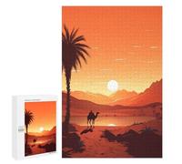 Jigsaw Puzzles for Adults 1000 PCS Vast Desert at Sunset Adult Jigsaw Puzzle Family Game Presents for Women Birthday Present, Gifts, 1000 PCS