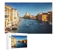 Jigsaw Puzzles for Adults 1000 PCS Venice Canal Boats Italy-2 Jigsaws for Adults Fun Games Perfect Decoration Challenging To Complete 1000 PCS