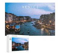 Jigsaw Puzzles for Adults 1000 PCS Venice Italy Canal Boats Puzzle for Adults Relax Games Difficult Hard Gifts for Friends And Family 1000 PCS