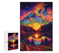 Jigsaw Puzzles for Adults 1000 PCS Volcanic Reflections Jigsaw Puzzle Family Game But Fun And Humorous Birthday Present, Gifts, 1000 PCS