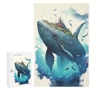 Jigsaw Puzzles for Adults 1000 PCS Whale Island Skyward Puzzle for Adults Relax Games Difficult Hard Gifts for Friends And Family 1000 PCS
