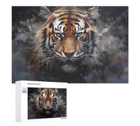 Jigsaw Puzzles for Adults 1000 PCS Wild Tiger Portrait Artwork -5 Puzzle for Adults Relax Games Difficult Hard Gifts for Friends And Family 1000 PCS