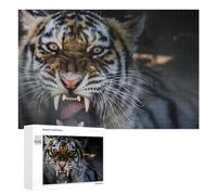 Jigsaw Puzzles for Adults 1000 PCS Wild Tiger Roar Nature's Power Display Jigsaw Relaxing Games Analysis And Logic Unique Birthday And Xmas Gifts 1000 PCS