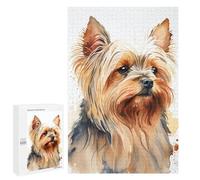 Jigsaw Puzzles for Adults 1000 PCS Yorkshire Watercolor Dog Jigsaws for Adults Relax Games Presents for Women Gifts for Friends And Family 1000 PCS