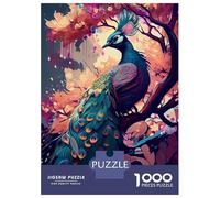 Jigsaw Puzzles for Adults 1000 Peacock Cherry Puzzle for Adults Anti-Stress Toys Improve Memory Gifts for Friends And Family 38x26cm/1000pcs