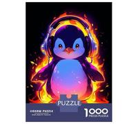 Jigsaw Puzzles for Adults 1000 Penguin Hot Music Passion Puzzles for Adults DIY Toys Pattern Assembly Gifts for Friends And Family 38x26cm/1000pcs