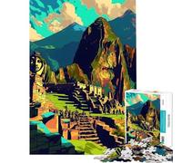 Jigsaw Puzzles for Adults 1000 Peru Wonder Machu Picchu Fun at Home Activities, Home Art Decor Practical Game for And from 14 Years And over (38x26cm)
