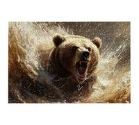 Jigsaw Puzzles for Adults 1000 Piece, 1000 Piece Bear Jigsaw Puzzles for Adults, Challenging Fear Jigsaws for the Whole Family, Wooden Puzzle for Home Decor, Gifts for Women, Gifts for Men, -8898