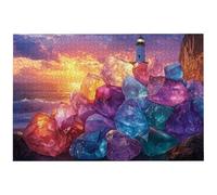 Jigsaw Puzzles for Adults 1000 Piece, 1000 Piece Lighthouse Jigsaw Puzzles for Adults, Challenging Landscape Jigsaws for the Whole Family, Wooden Puzzle for Home Decor, Gifts for Women/Men, -8500