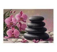 Jigsaw Puzzles for Adults 1000 Piece, 1000 Piece Zen Jigsaw Puzzles for Adults, Challenging Orchid Jigsaws for the Whole Family, Wooden Puzzle for Home Decor, Gifts for Women, Gifts for Men, -8262