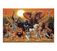 Jigsaw Puzzles for Adults 1000 piece,29.5x19.7 inch puzzle for adults Educational Game Challenge Toy 1000 Pieces puzzles for Adult Kids Decoration Puzzle African Animals