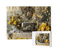 Jigsaw Puzzles for Adults 1000 Piece 75x50cm Challenging Jigsaw Puzzle Educational Game 1000 Pieces Sewing Machine Puzzles for Adult, DIY Craft Puzzle for Home Decoration Gifts x-224