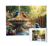 Jigsaw Puzzles for Adults 1000 Piece 75x50cm Challenging Jigsaw Puzzle Educational Game 1000 Pieces Garden Birds Puzzles for Adult, DIY Craft Puzzle for Home Decoration Gifts x-390