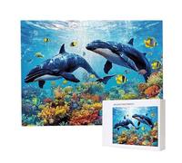 Jigsaw Puzzles for Adults 1000 Piece 75x50cm Challenging Jigsaw Puzzle Educational Game 1000 Pieces Marine Killer Whale Puzzles for Adult, DIY Craft Puzzle for Home Decoration Gifts x-270