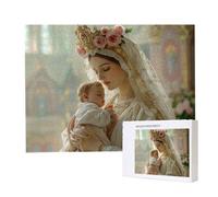 Jigsaw Puzzles for Adults 1000 Piece 75x50cm Challenging Jigsaw Puzzle Educational Game 1000 Pieces Child Holy Mother Puzzles for Adult, DIY Craft Puzzle for Home Decoration Gifts x-242