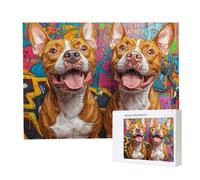 Jigsaw Puzzles for Adults 1000 Piece 75x50cm Challenging Jigsaw Puzzle Educational Game 1000 Pieces Bulldog Puzzles for Adult, DIY Craft Puzzle for Home Decoration Gifts x-180