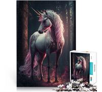 Jigsaw Puzzles for Adults 1000 Piece “A cartoon unicorn” Made of wood,for age 14+ Staycation Kill time Gift Toys 。size:50x75cm/14.96x20.47inch