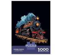Jigsaw Puzzles for Adults 1000 Piece A Classic Steam Train Puzzles for Adults Hands-on Game Stress Reliever Stress Reduction Gifts 70x50cm/1000pcs