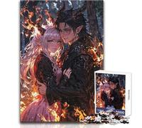 Jigsaw Puzzles for Adults 1000 Piece A Demon Couple Hands-on Game Learning Educational Gift For Birthdays Size 50x75cm