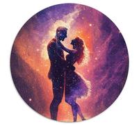 Jigsaw Puzzles for Adults 1000 Piece A Galactic Dance Round Puzzles for 1000 Piece for Holidays, Birthdays, And Family Game Nights (Size 67.5x67.5cm)