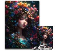 Jigsaw Puzzles for Adults 1000 Piece A Girl Painted in Petals_196717b Jigsaw Puzzles Family Game Night Fun, DIY Decorative Artwork 300 PCS