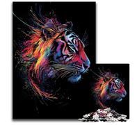 Jigsaw Puzzles for Adults 1000 Piece A Majestic Tiger with Its Mane Swirling in The Wind Challenging Puzzles for Mother'S Day Birthdays Christmas 1000 PCS(38x26cm)
