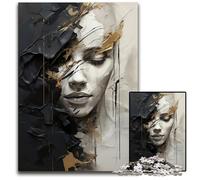 Jigsaw Puzzles for Adults 1000 Piece Abstract Art of Woman Wooden Jigsaw Puzzles Perfect for Family Fun Party Games Birthday Party Favors 1000 PCS(75x50cm)