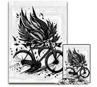 Jigsaw Puzzles for Adults 1000 Piece Abstract Bike Difficult Puzzles for Adults DIY Home Decor Gift Brain Teaser Game 1000 PCS(75x50cm)