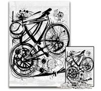 Jigsaw Puzzles for Adults 1000 Piece Abstract Bike Puzzles for Adults Home Activity for Holidays Birthdays And Family Game Nights 1000 PCS(38x26cm)