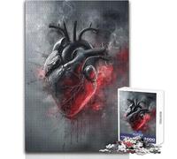 Jigsaw Puzzles for Adults 1000 Piece Abstract Broken Heart Hands-on Game Learning Educational Gift For Birthdays Size 50x75cm