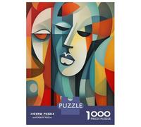 Jigsaw Puzzles for Adults 1000 Piece Abstract Cubism Faces Art Adult Jigsaw Relax Games Difficult Challenge Fun Activities at Home 52x38cm/1000pcs