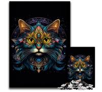 Jigsaw Puzzles for Adults 1000 Piece Abstract Kintsugi Cat Jigsaw Puzzles Brain Teaser Adult Game Family Interactive Activity 1000 PCS(38x26cm)