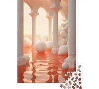 Jigsaw Puzzles for Adults 1000 Piece Abstract Water Reflections Art Print Puzzles for Adults Relaxing Games A Work of Art Fun Activities at Home 52x38cm/1000pcs