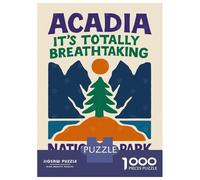Jigsaw Puzzles for Adults 1000 Piece Acadia National Park Poster Puzzles for Adults Relax Games Pattern Assembly Christmas Birthday Gifts 70x50cm/1000pcs