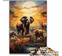 Jigsaw Puzzles for Adults, 1000 Piece African Animals Jigsaw Perfect for Teenagers, Family Bonding, Brain Teaser & DIY Home Decor Gift (size : 50x75cm)