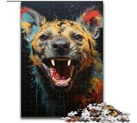 Jigsaw Puzzles for Adults, 1000 Piece African Hyena Jigsaw Puzzles Made of cardboard,Ideal Holiday Or Birthday Gift, Party Game Toy 1000pcs(26x38cm)