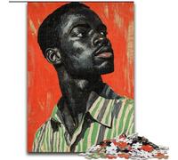 Jigsaw Puzzles for Adults 1000 Piece African Man 1000 Piece Jigsaw Puzzle for Family Fun Perfect for Holidays, Interactive Game Nights (Size 26x38cm)