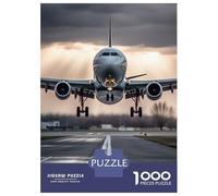 Jigsaw Puzzles for Adults 1000 Piece Airliner Take Off Puzzles for Adults Hands-on Game Stress Reliever Stress Reduction Gifts 38x26cm/1000pcs