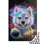 Jigsaw Puzzles for Adults 1000 Piece Akita Dog Puzzles for Adults Paper Board Puzzles Funny 1000pcs (38x26cm)