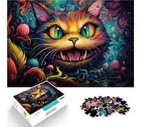 Jigsaw Puzzles for Adults 1000 Piece alice cat Quiz game 26x38cm for is ideal as a gift for the whole family for teenager Age 14+