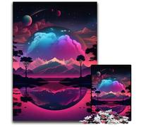Jigsaw Puzzles for Adults 1000 Piece Alien Planet Landscape Impossible Jigsaw Puzzles for Adults Perfect for Halloween, Christmas, Birthday Gift 26X38CM/10.23x14.96inch