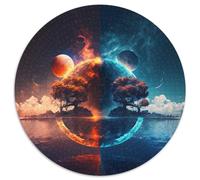 Jigsaw Puzzles for Adults 1000 Piece Alien Planet Landscape Puzzles for Adults Perfect for Halloween, Christmas, Birthday Gift 67.5x67.5cm